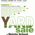 Reiche Community School Yard Sale Poster