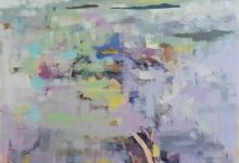 "Crescent Beach I," 36" x 60," acrylic on canvas