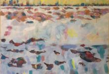 "Crescent Beach II," 36"x60," acrylic on canvas