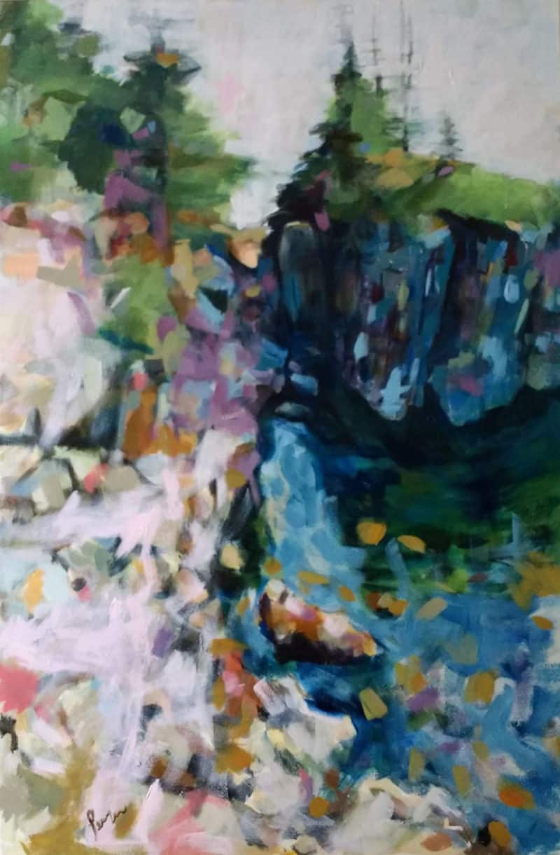 "Worumbo, Hermit Island", 40" x 60", acrylic on canvas